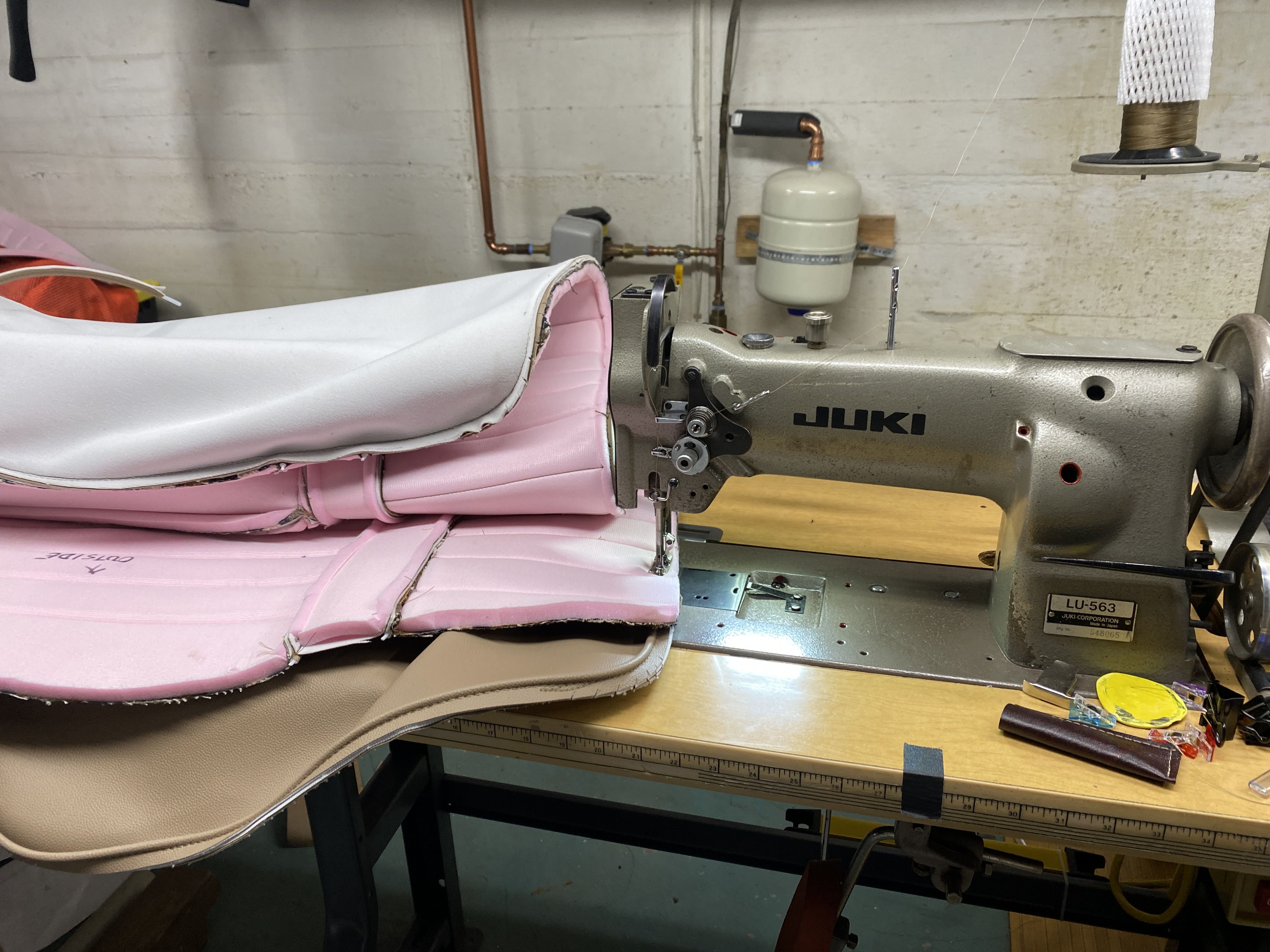 The Juki hard at work